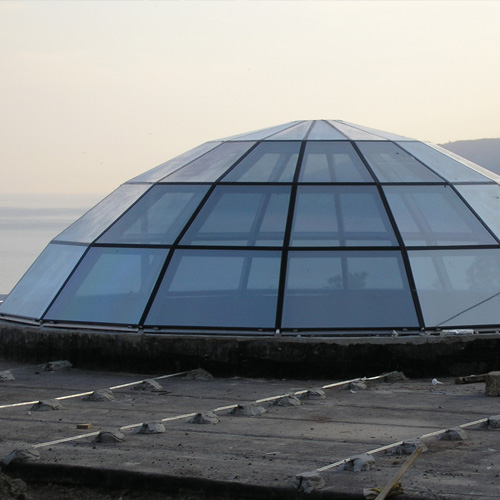 Ремонт стеклянного купола Кашира